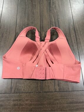 lululemon athletica Coral Pink Strappy Back High-Support Sports Bra
